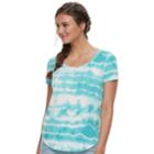 Juniors' Mudd&reg; Roadtrip Scoopneck Tee, Teens, Size: Xs, Med Blue