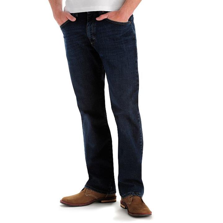 Men's Lee Premium Select Classic Active Comfort Straight Leg Jeans, Size: 32x34, Med Blue