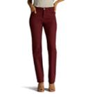 Women's Lee Petite Classic Fit Pant, Size: 4 Petite, Dark Red