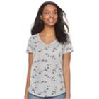 Women's Sonoma Goods For Life&trade; Essential V-neck Tee, Size: Xs, Light Grey