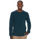 Men's Sonoma Goods For Life&trade; Slim-fit Soft-touch Stretch Thermal Crewneck Tee, Size: Xxl, Blue (navy)
