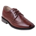 Joseph Allen Boys' Wingtip Dress Shoes, Boy's, Size: 8, Brown