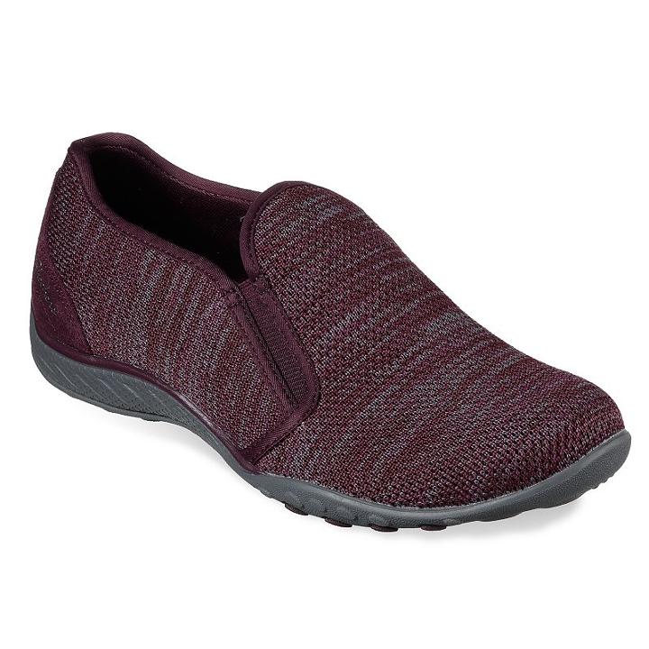 Skechers Breathe Easy Like Crazy Women's Slip-on Shoes, Size: 7, Red (burgundy)