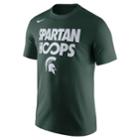 Men's Nike Michigan State Spartans Basketball Tee, Size: Small, Green