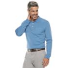 Men's Croft & Barrow&reg; Classic-fit Easy-care Interlock Polo, Size: Xl, Med Blue