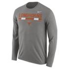 Men's Nike Texas Longhorns Dri-fit Legend Staff Long-sleeve Tee, Size: Medium, Gray