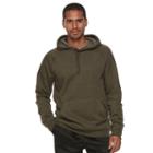 Men's Tek Gear&reg; Pullover Fleece Hoodie, Size: Large, Dark Brown