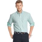 Men's Izod Essential Classic-fit Checked Button-down Shirt, Size: Large, Brt Green