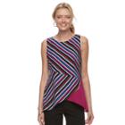 Women's Dana Buchman Pointed Hem Sleeveless Top, Size: Xs, Lt Purple
