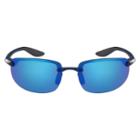 Men's Columbia Unparalleled Semirimless Rectangular Sunglasses, Med Blue