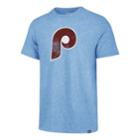 Men's '47 Brand Philadelphia Phillies Throwback Tee, Size: Medium, Blue