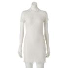 Juniors' Almost Famous Illusion Mockneck Lace Dress, Girl's, Size: Small, Beige Oth
