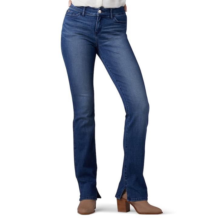 Women's Lee Total Freedom Bootcut Jeans, Size: 6 Avg/reg, Dark Blue