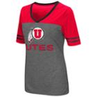 Women's Campus Heritage Utah Utes Varsity Tee, Size: Large, Grey