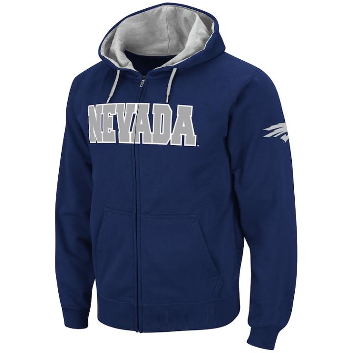 Men's Nevada Wolf Pack Fleece Hoodie, Size: Xl, Blue (navy)