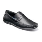Nunn Bush Quail Valley Penny Men's Moc Toe Slip-on Shoes, Size: 11 Wide, Black