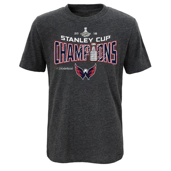 Boys 8-20 Washington Capitals 2018 Stanley Cup Champions Own The Play Tee, Size: M 10-12, Multicolor
