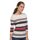 Women's Croft & Barrow&reg; Button-shoulder Top, Size: Xl, Med Beige