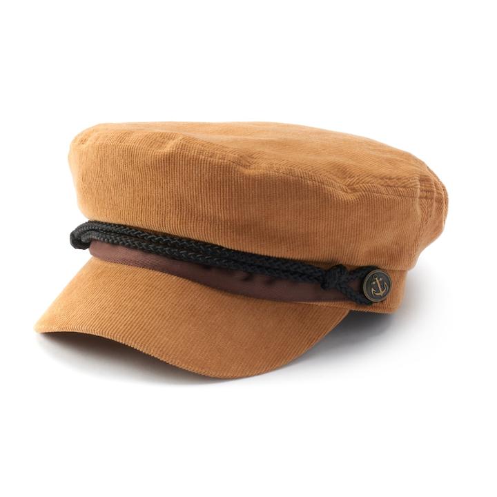 Women's Peter Grimm Juni Corduroy Captain Hat, Med Beige