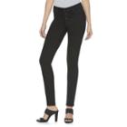 Women's Jennifer Lopez Black Super Stretch Skinny Jeans, Size: 4 - Regular