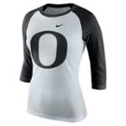 Women's Nike Oregon Ducks Oatmeal Raglan Tee, Size: Xl, Natural