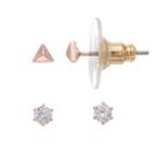 Lc Lauren Conrad Triangle Stud Nickel Free Earring Set, Women's, Light Pink
