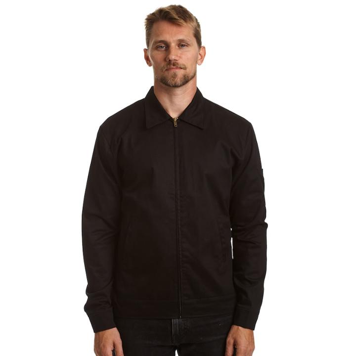 Men's Stanley Classic-fit Twill Lightweight Jacket, Size: Medium, Black