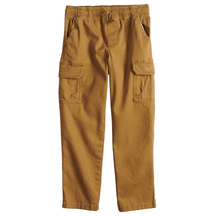 Boys 4-12 Jumping Beans&reg; Twill Cargo Pants, Size: 4, Med Brown