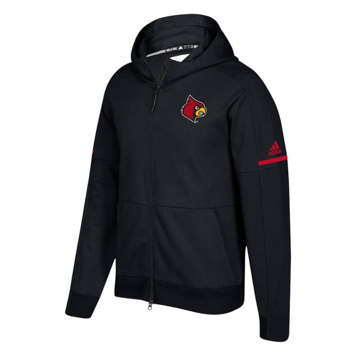 Men's Adidas Louisville Cardinals Squad Id Hoodie, Size: Large, Black