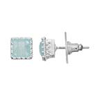 Lc Lauren Conrad Blue Square Stud Earrings, Women's