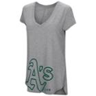 Women's Under Armour Oakland Athletics Pride Hem Graphic Tee, Size: Medium, Med Grey