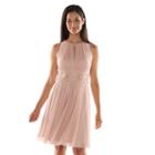 Jessica Howard Beaded Fit & Flare Halter Dress - Women's, Size: 2, Light Pink