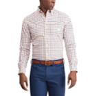 Men's Chaps Classic-fit Plaid Stretch Oxford Button-down Shirt, Size: Xxl, Orange