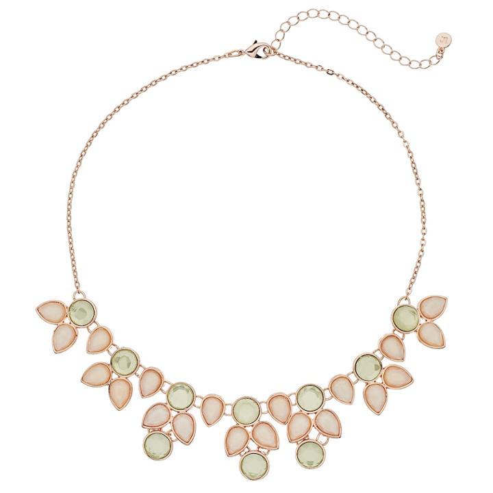 Lc Lauren Conrad Drop Casted Statement Necklace, Women's, Pink