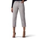 Women's Lee Laila Straight-leg Capris, Size: 12 Avg/reg, Light Grey