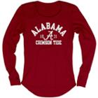 Women's Blue 84 Alabama Crimson Tide Thermal Long Sleeve Shirt, Size: Small, Red
