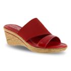 Tuscany By Easy Street Adagio Women's Wedge Sandals, Size: Medium (10), Brt Red