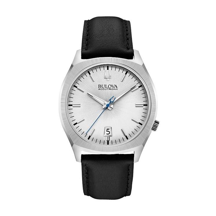 Bulova Men's Accutron Ii Leather Watch, Black