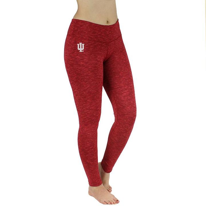 Women's Indiana Hoosiers Space-dyed Leggings, Size: Medium, Red