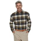 Men's Croft & Barrow&reg; Classic-fit Patterned Flannel Button-down Shirt, Size: Large, Green