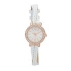 Women's Crystal Split Band Watch, White