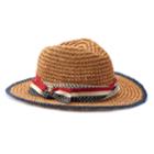Women's Capelli Raffia Americana Fedora, Dark Brown
