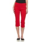 Women's Dana Buchman Millennium 21-in. Pull-on Capris, Size: Large, Med Red
