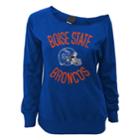 Juniors' Boise State Broncos Flashdance Slouch Crewneck, Teens, Size: Small, Blue