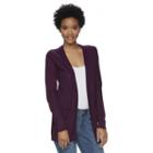 Juniors' So&reg; Open Long Sleeve Cardigan, Girl's, Size: Medium, Purple