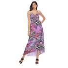 Women's Jennifer Lopez Print Cami Maxi Dress, Size: Xl, Pink