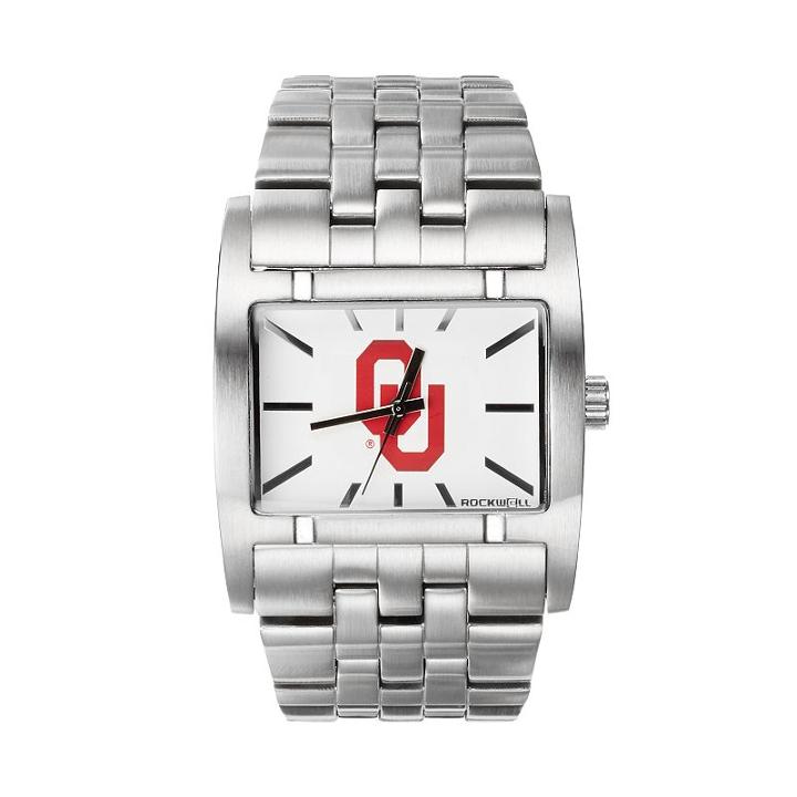 Rockwell Oklahoma Sooners Apostle Stainless Steel Watch - Men, Silver
