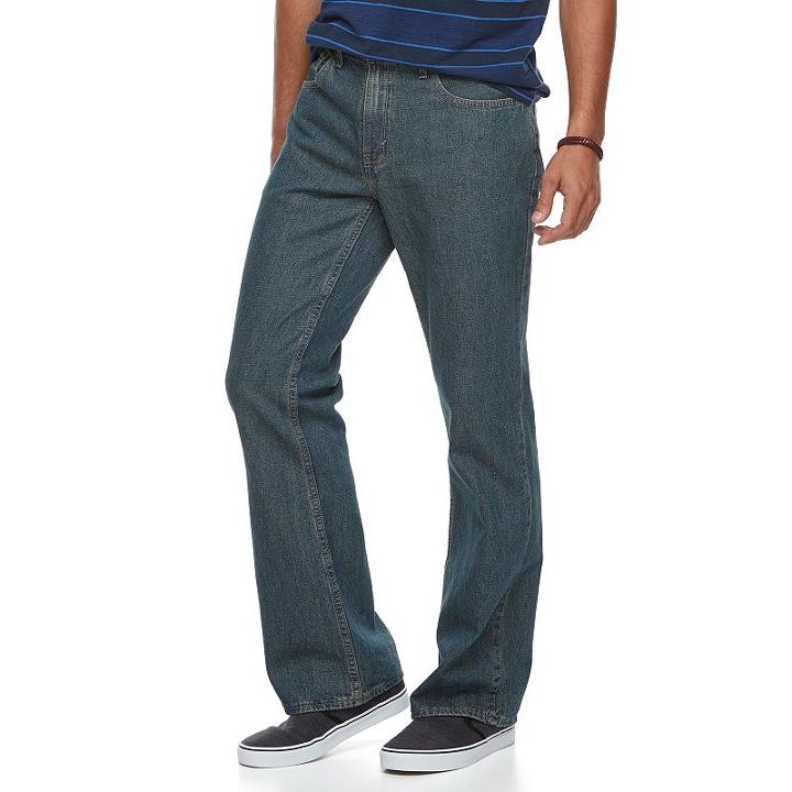 Men's Urban Pipeline&reg; Relaxed-fit Bootcut Jeans, Size: 33x32, Med Blue