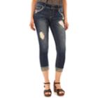 Juniors' Wallflower Luscious Curvy Ripped Crop Jeans, Teens, Size: 1, Purple
