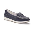 Croft & Barrow&reg; Women's Moc-toe Penny Loafers, Size: 8.5, Blue